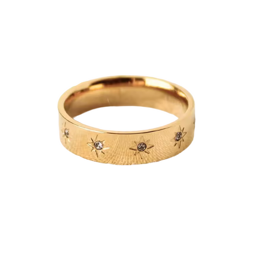 gold star ring